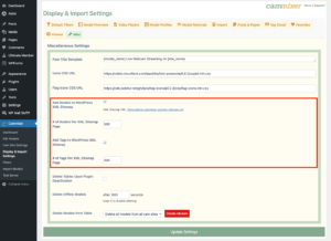 XML Sitemap Settings